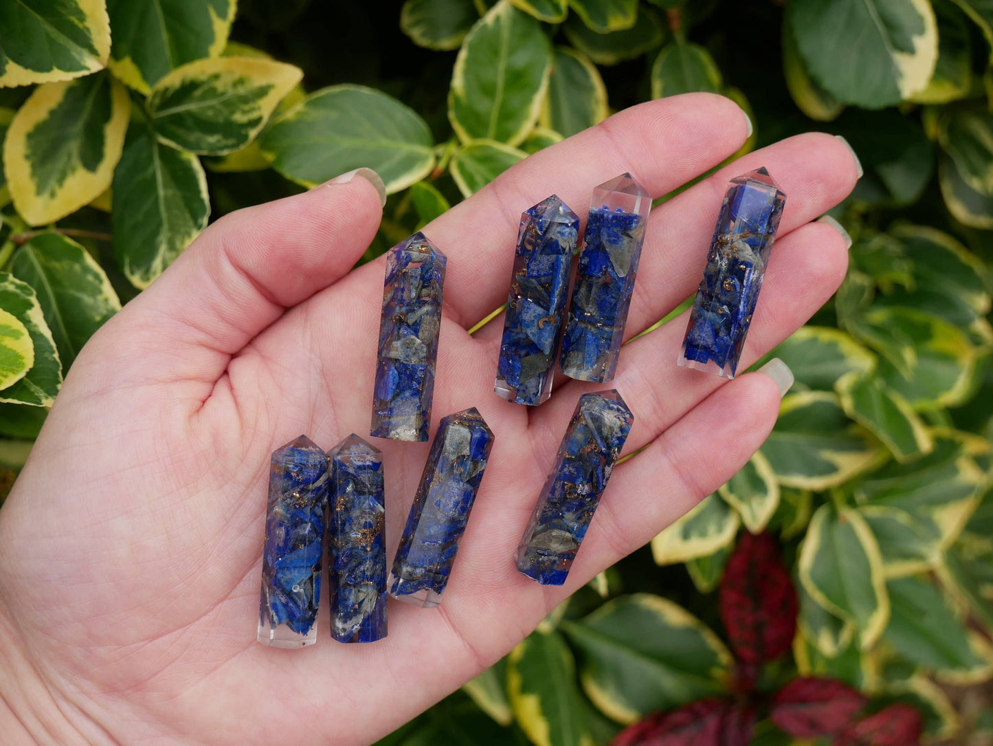 Lapis Orgonite Points